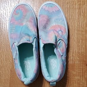 Tie dyed vans size 6